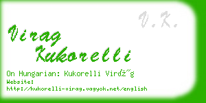 virag kukorelli business card